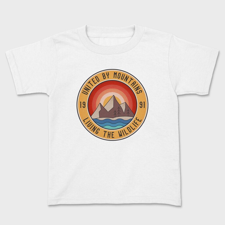 United by Mountains, Kids' T-Shirt