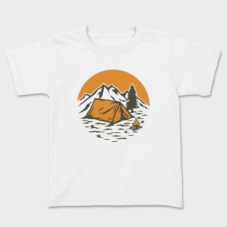 Vintage Adventure Outdoor Camping 1, Детска Тениска