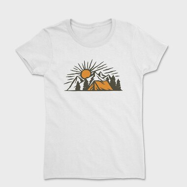 Vintage Adventure Outdoor Camping, Women's T-Shirt