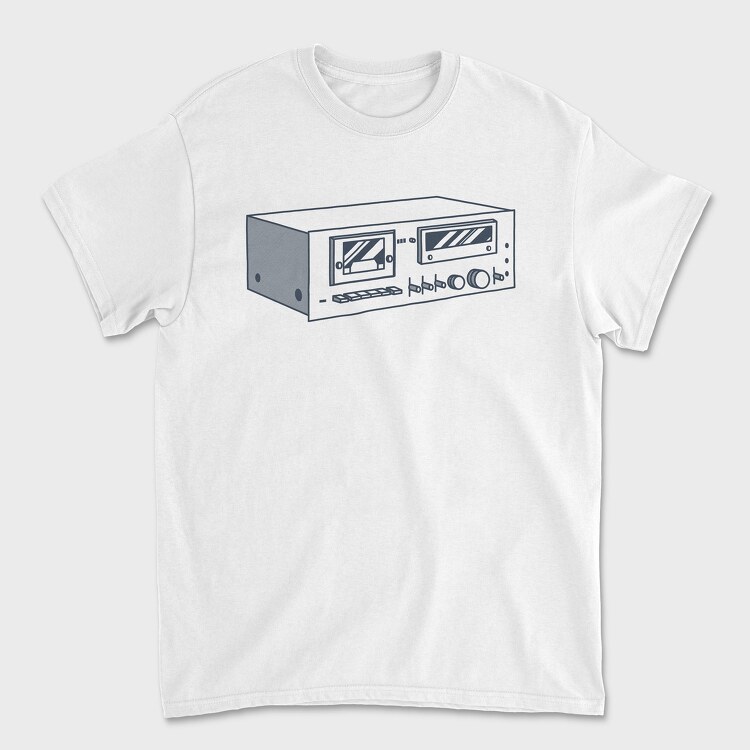 Vintage Audio Illustration 3, Unisex Men's T-Shirt