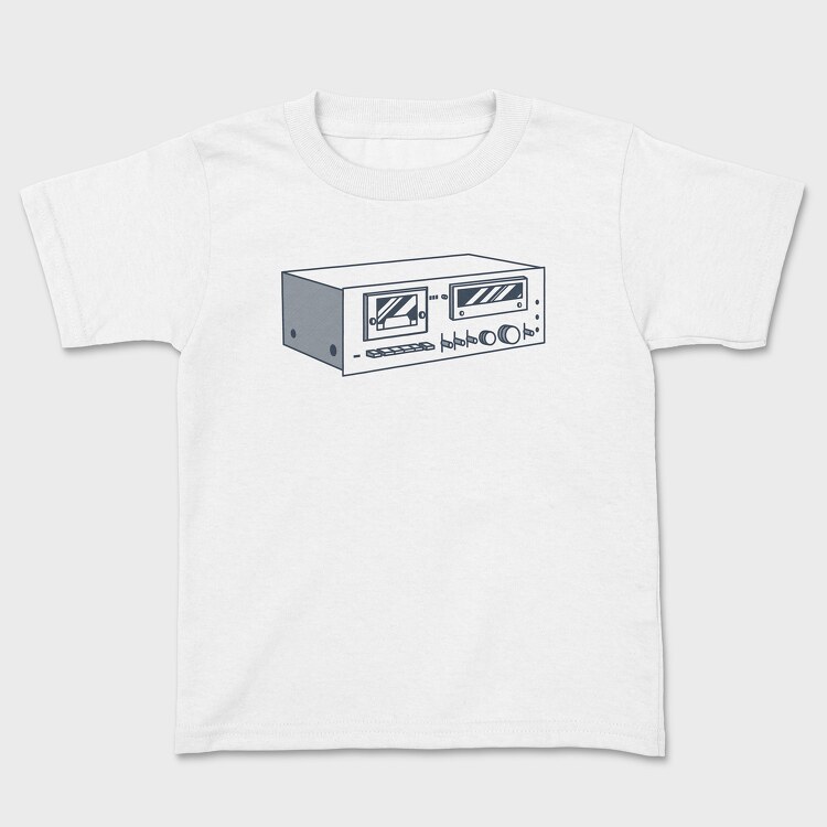 Vintage Audio Illustration 3, Kids' T-Shirt