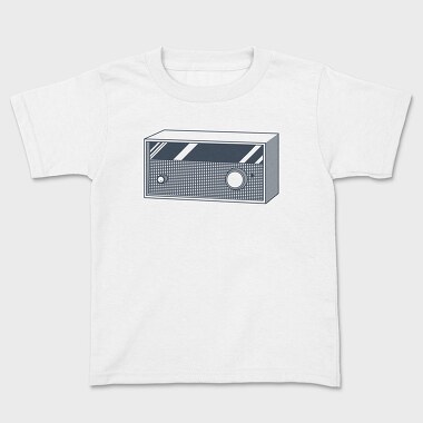 Vintage Audio Illustration, Kids' T-Shirt