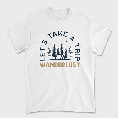 Unisex Men's T-Shirt, wander lust