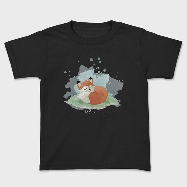Kids' T-Shirt, Watercolor Fox