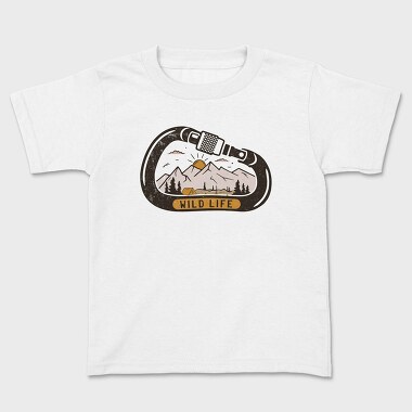 Wild Life Carabiner, Kids' T-Shirt