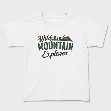 Wild Mountain Explorer, Kids' T-Shirt