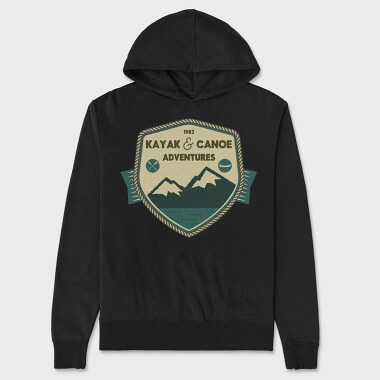 Kayak and Canoe Adventures, Unisex Men's Hoodie