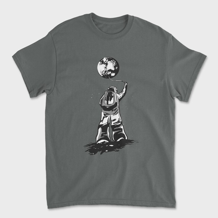 Astronaut Moon, Unisex Men's T-Shirt