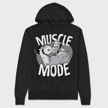 Muscle Mode, Unisex Men's Hoodie