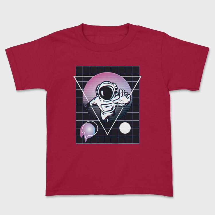 Astronaut Vaporwave, Kids' T-Shirt