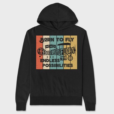 Born to Fly, Unisex Men's Hoodie