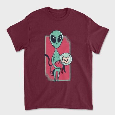 Alien Cat, Unisex Men's T-Shirt