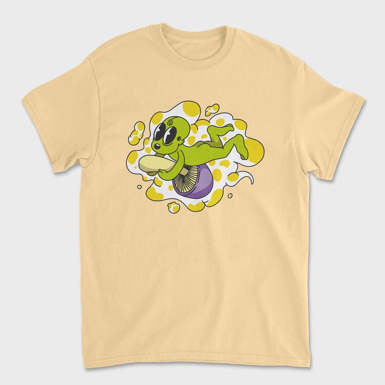 Mushroom Alien, Unisex Men's T-Shirt