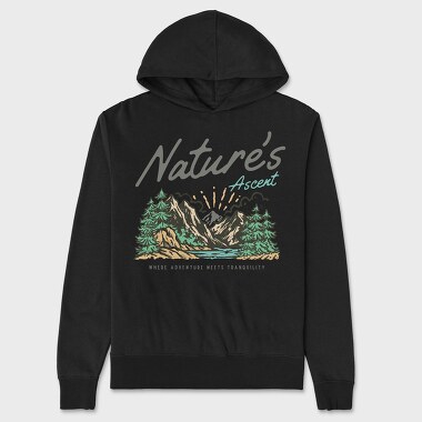 Natures Ascent, Unisex Men's Hoodie