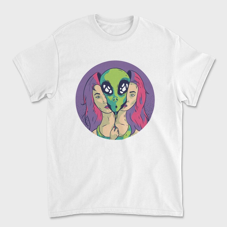 Alien Girl, Unisex Men's T-Shirt