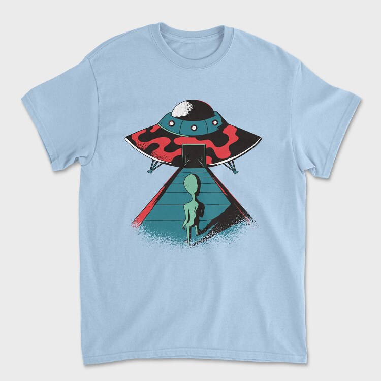 Alien Ufo, Унисекс Мъжка Тениска