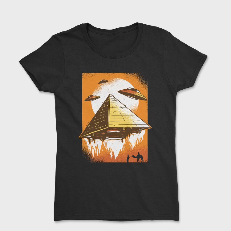 Ufo Pyramid, Women's T-Shirt
