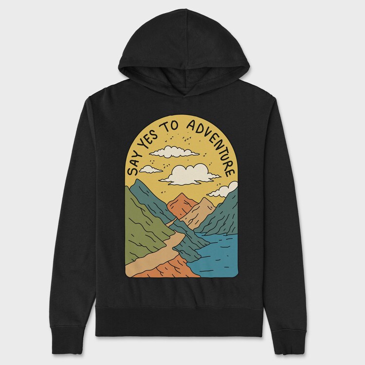 Landscape Nature 2, Unisex Men's Hoodie