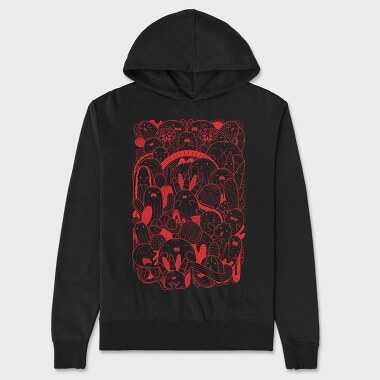 Cactus Collage, Unisex Men's Hoodie
