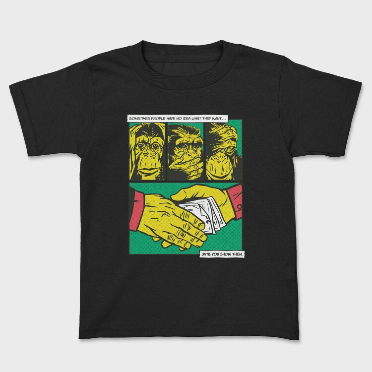 Monkey Money Comics, Kids' T-Shirt