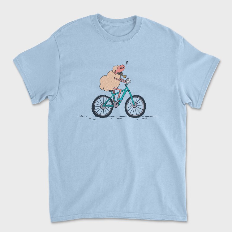 Bicicycle Sheep, Унисекс Мъжка Тениска
