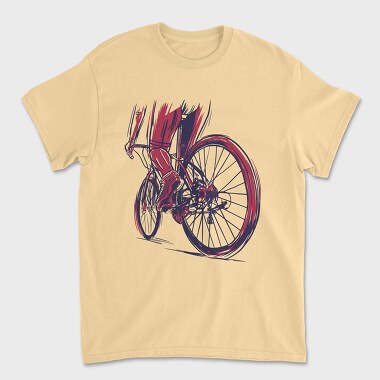 Muscular Cyclist, Unisex Men's T-Shirt
