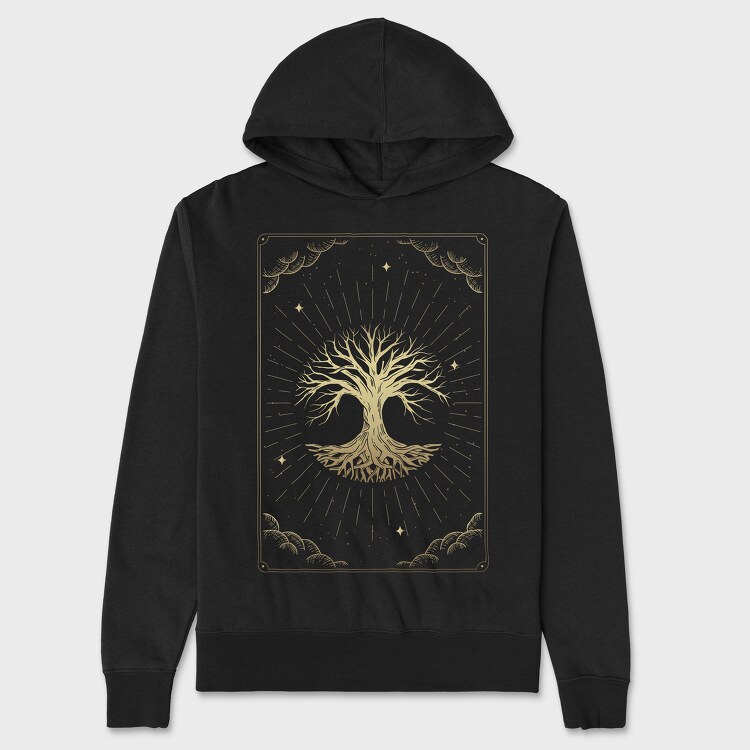 The Tree Tarot Card, Unisex Men's Hoodie