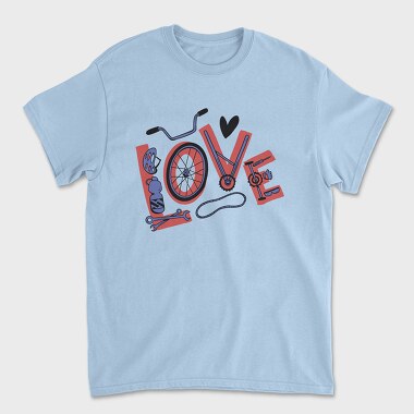 Love Cycling, Unisex Men's T-Shirt