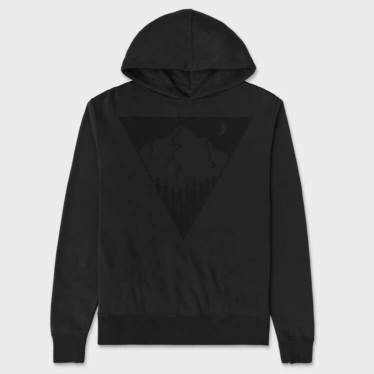 Geometric Landscape, Unisex Men's Hoodie