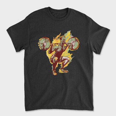 Man Squat Lift Up, Unisex Men's T-Shirt
