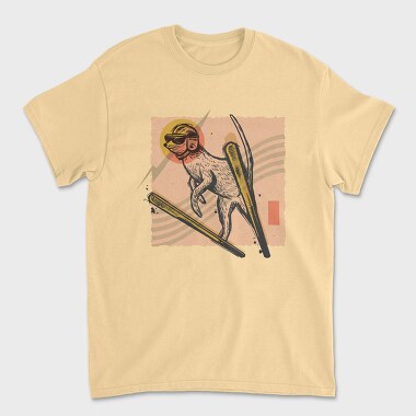 Meerkat Ski Jumping, Unisex Men's T-Shirt