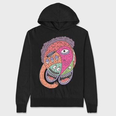 Abstract Monster 2, Unisex Men's Hoodie