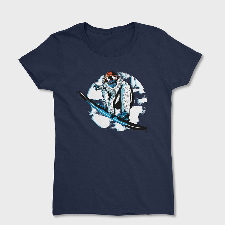 Snowboard Yeti, Women's T-Shirt