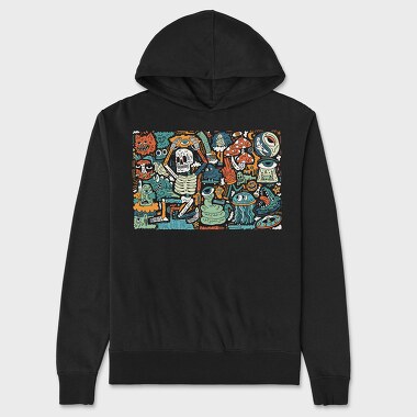 Psychedelic Illustration 1, Unisex Men's Hoodie