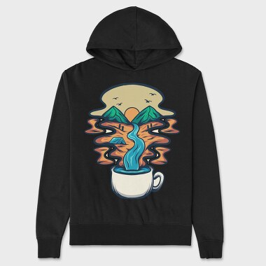 Camping Illustration 2, Unisex Men's Hoodie
