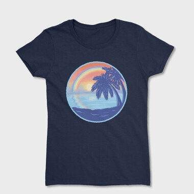 Sunset Rainbow Beach, Women's T-Shirt