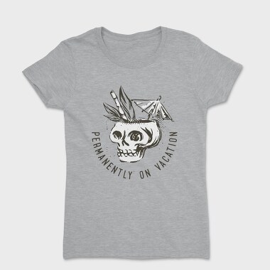 Summer Vacation Skull, Women's T-Shirt