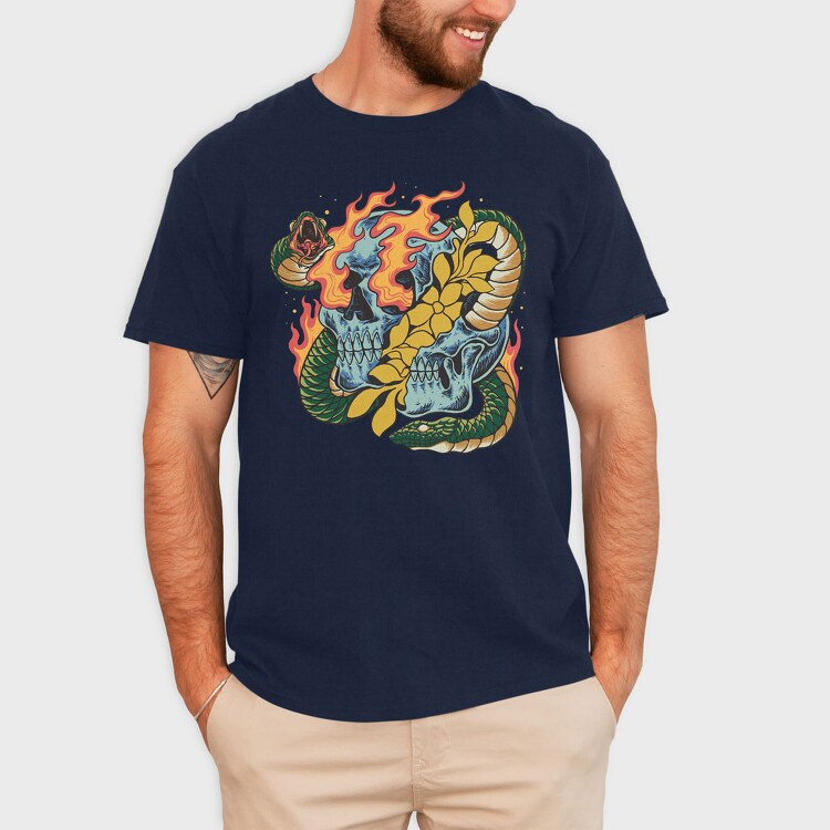 Унисекс Мъжко Суичър, Firefighter Dinosaur