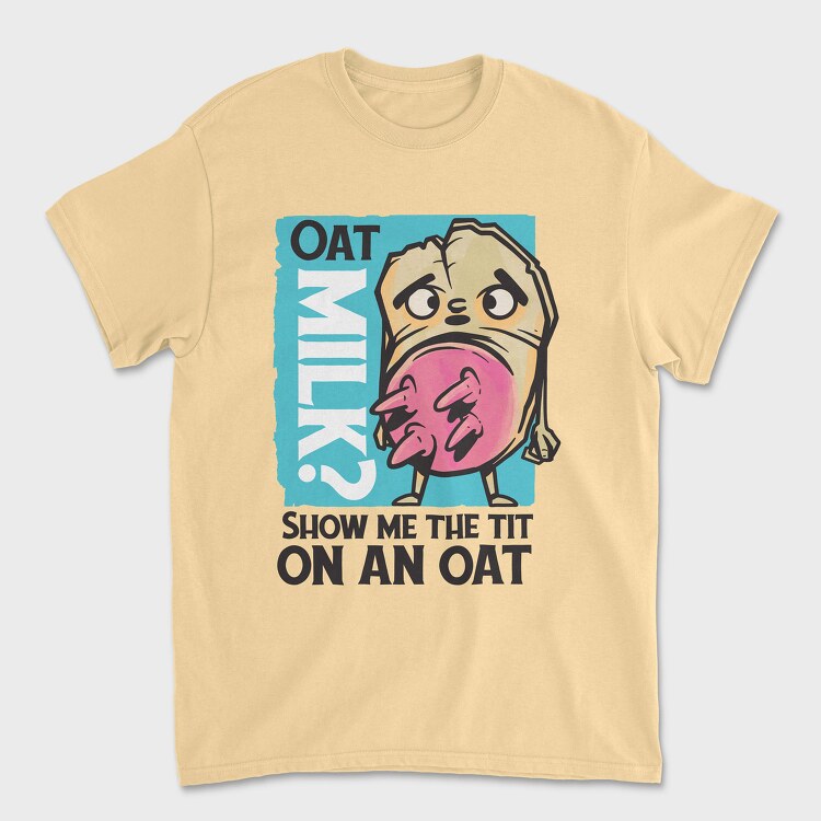 Oatmilk, Unisex Men's T-Shirt
