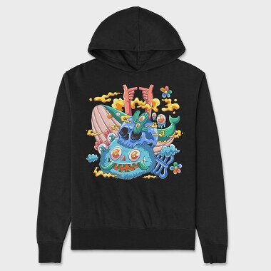 Colorful Monster, Unisex Men's Hoodie