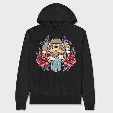 Camping Illustration 7, Unisex Men's Hoodie
