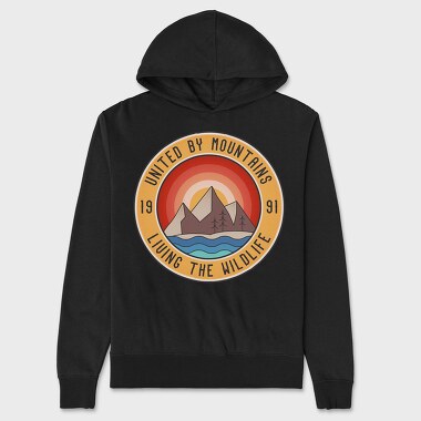 United by Mountains, Unisex Men's Hoodie