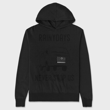 Rainy Days Never Stop Us, Unisex Men's Hoodie