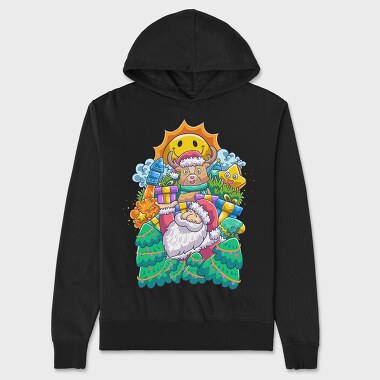 Colorful Santa, Unisex Men's Hoodie