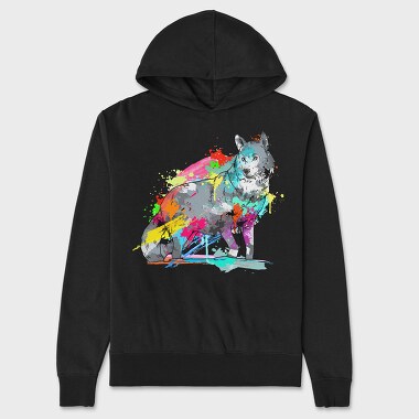 Colorful Wolf, Унисекс Мъжко Суичър