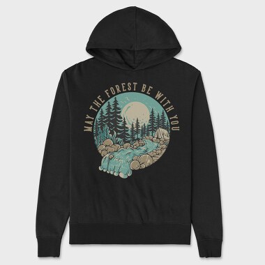 May the Forest Be With You, Unisex Men's Hoodie