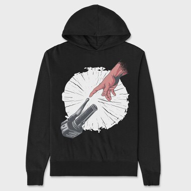 Hand And Motorcycle, Unisex Men's Hoodie