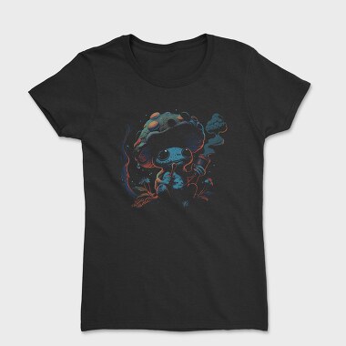 Mushroom Smoking Forest, Women's T-Shirt