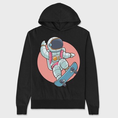 Astronaut Skate 2, Unisex Men's Hoodie