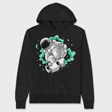 Astronaut Skate Green, Unisex Men's Hoodie